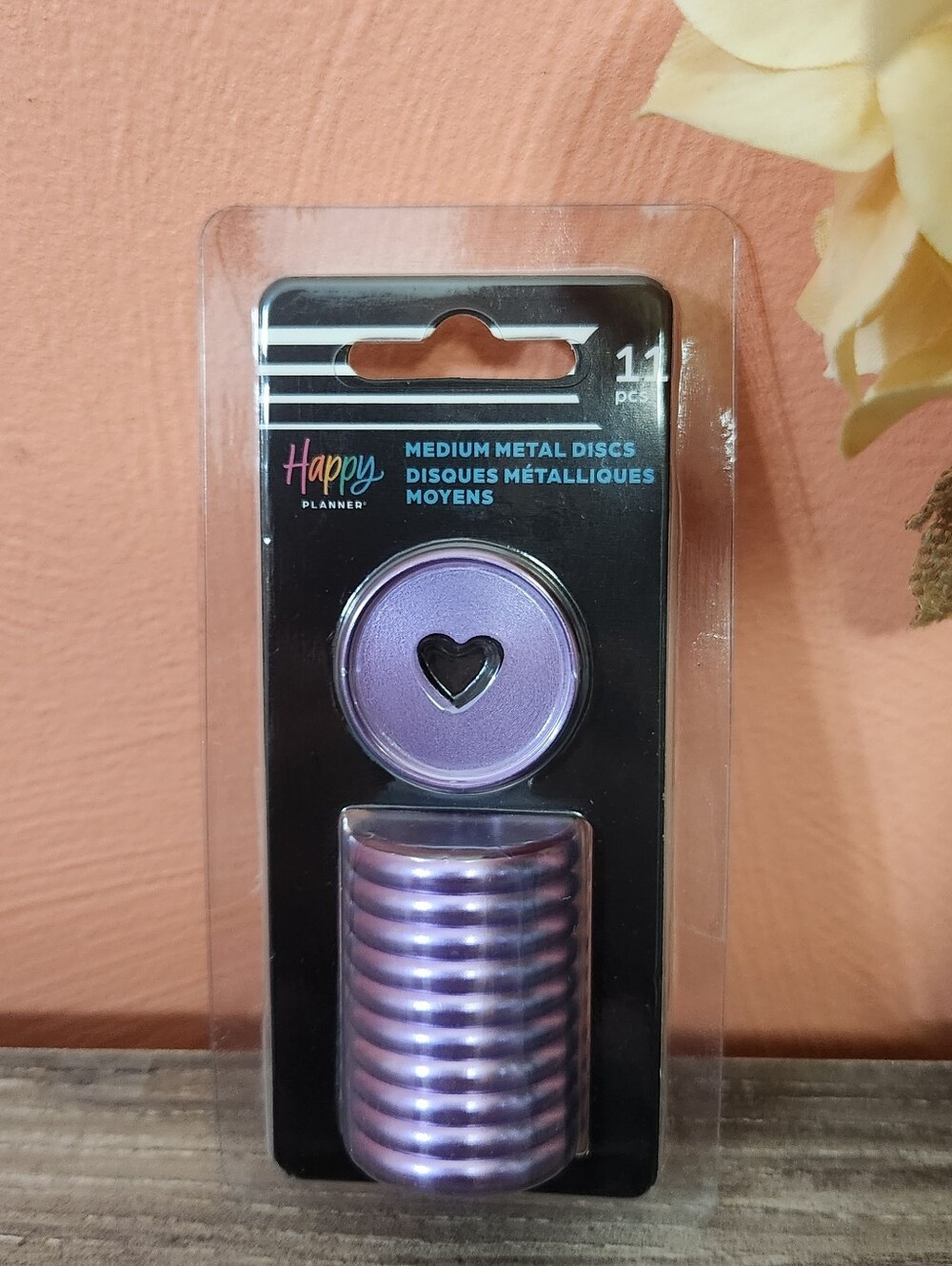 NWT The Happy Planner Medium Metal Discs - Violet
